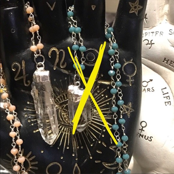 Clear Quartz beaded necklace - Picture 1 of 2